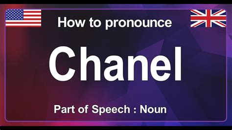 chanel pronunciation english.